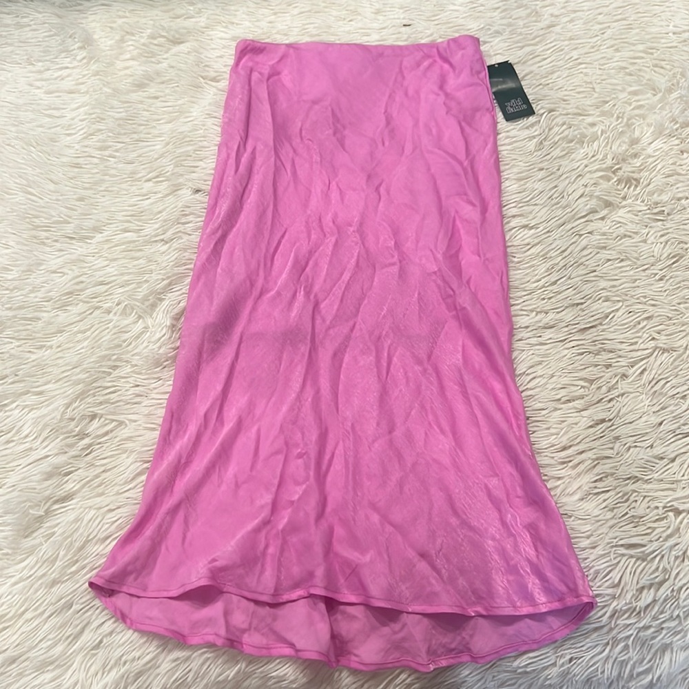 Target xs pink silk skirt never worn